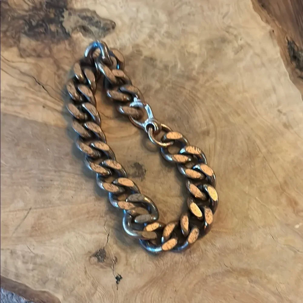 Chunky Copper Chain Link Bracelet